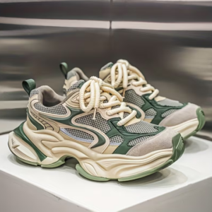 Thick Soled Men's Mesh Sneakers