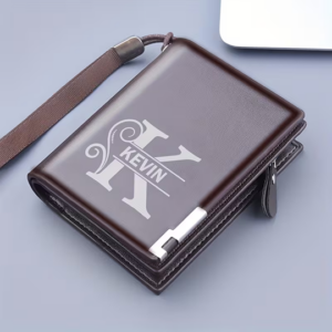 Men's Short Wallet with a Custom Artistic Design